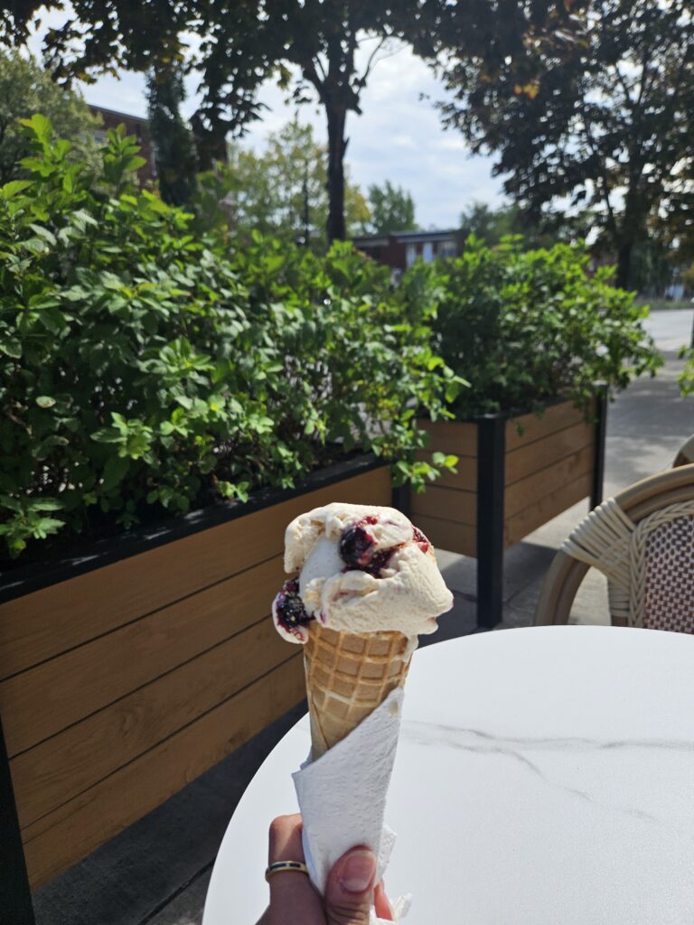 ice cream cone cheesecake flavour 